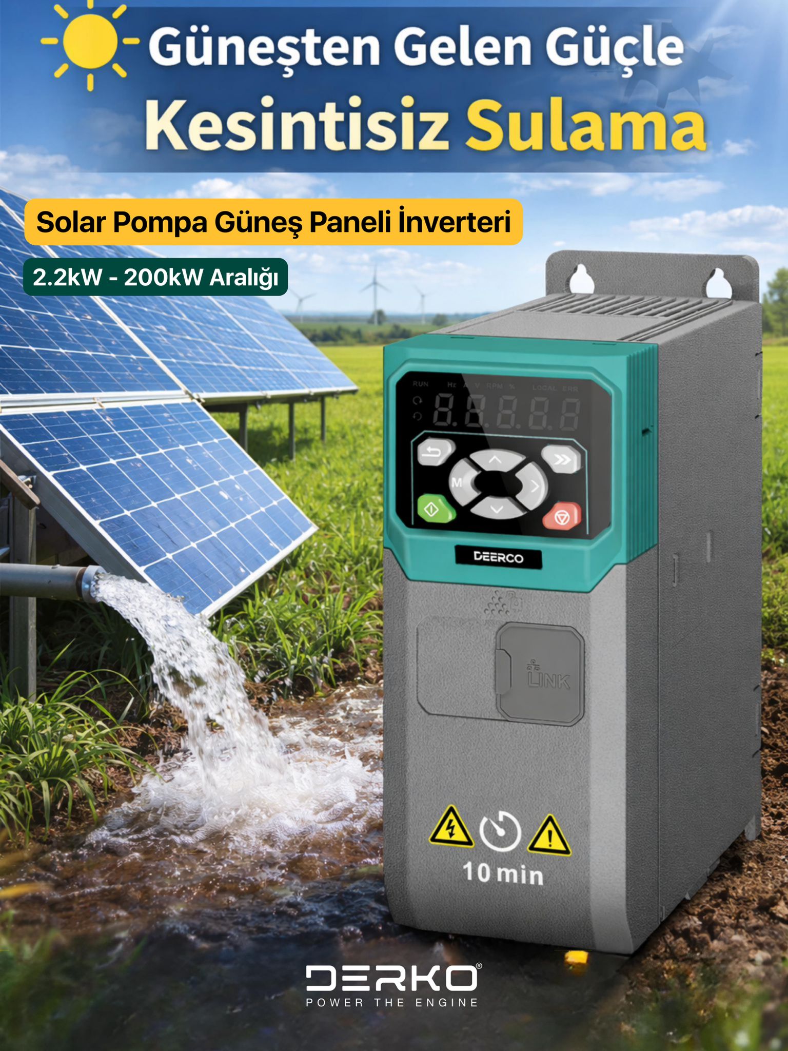 Derko AF23 Serisi Solar Pompa Sürücüler